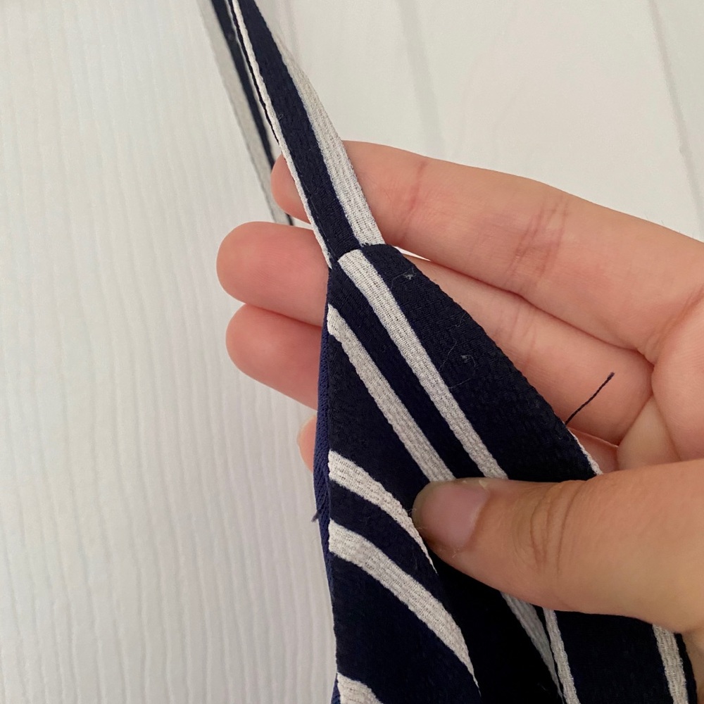 Love...ady Striped Surplice Neck Jumpsuit - Picture 3 of 6
